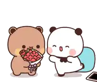 Cute bouquet bears