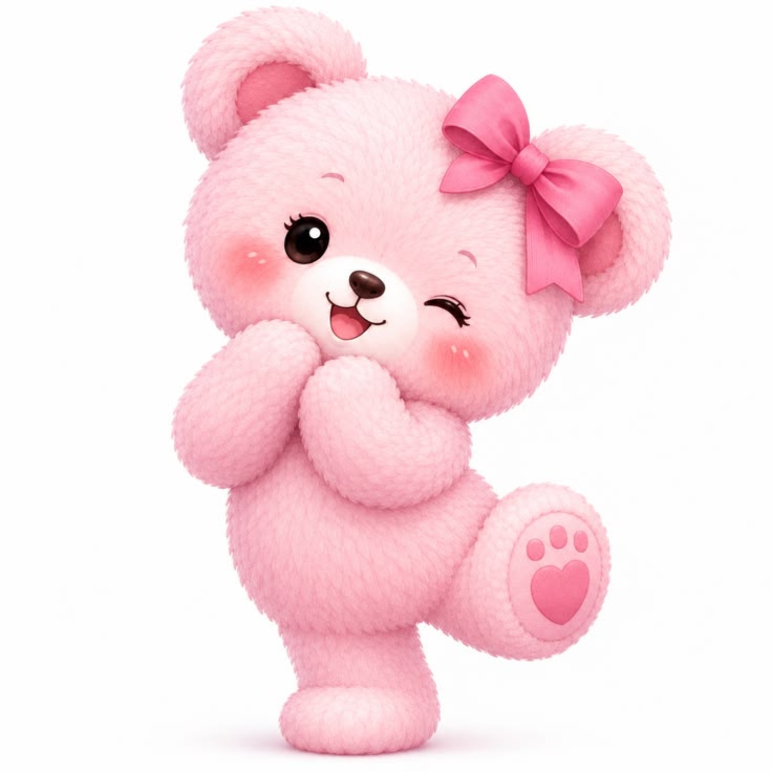 Cute pink teddy for Ananya